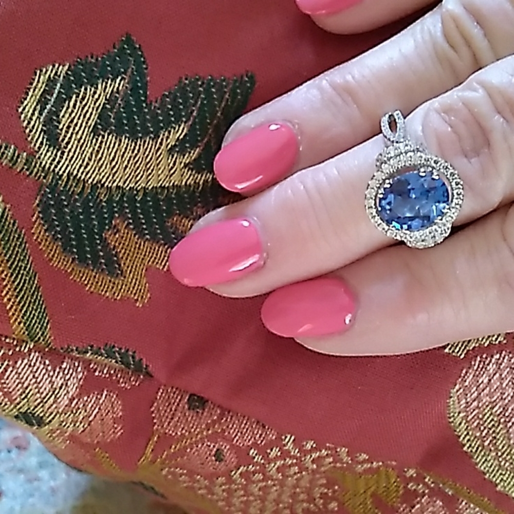 New Victoria Weick Swarovski Topaz Ring - Picture 11 of 14